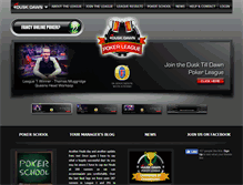 Tablet Screenshot of dusktilldawnpokerleague.com